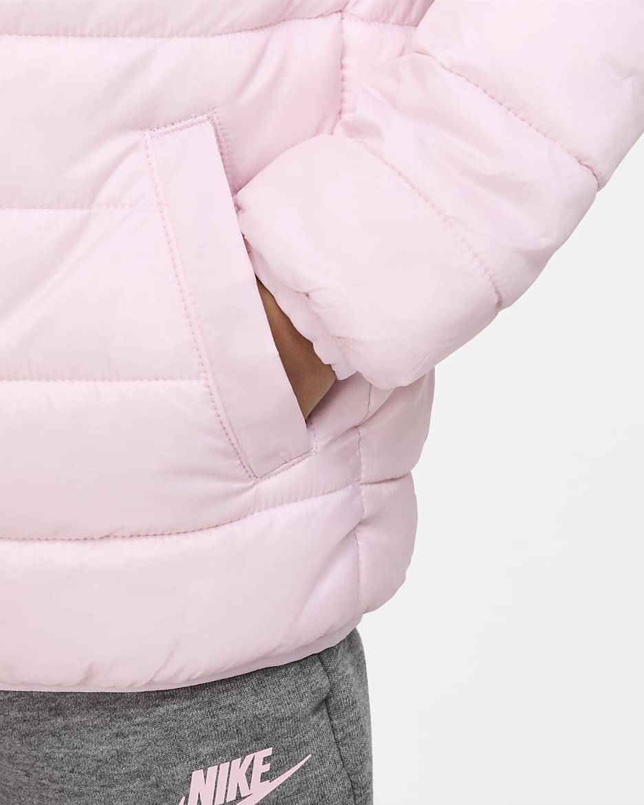 Nike Solid Puffer Jacket Little Kids Jacket. Nike